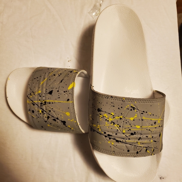 COPY - Custom Men Adidas Splatter Slides - Picture 4 of 4